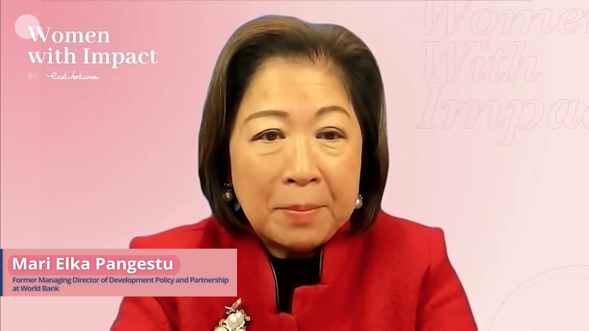 Mari Elka Pangestu, Former Managing Director of Development Policy and Partnerships at World Bank