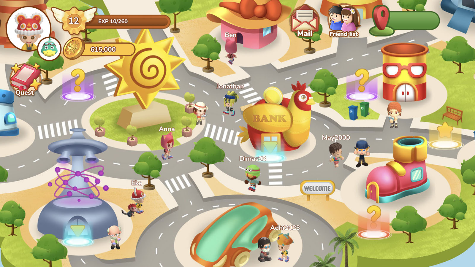 SoLeLands user interface
