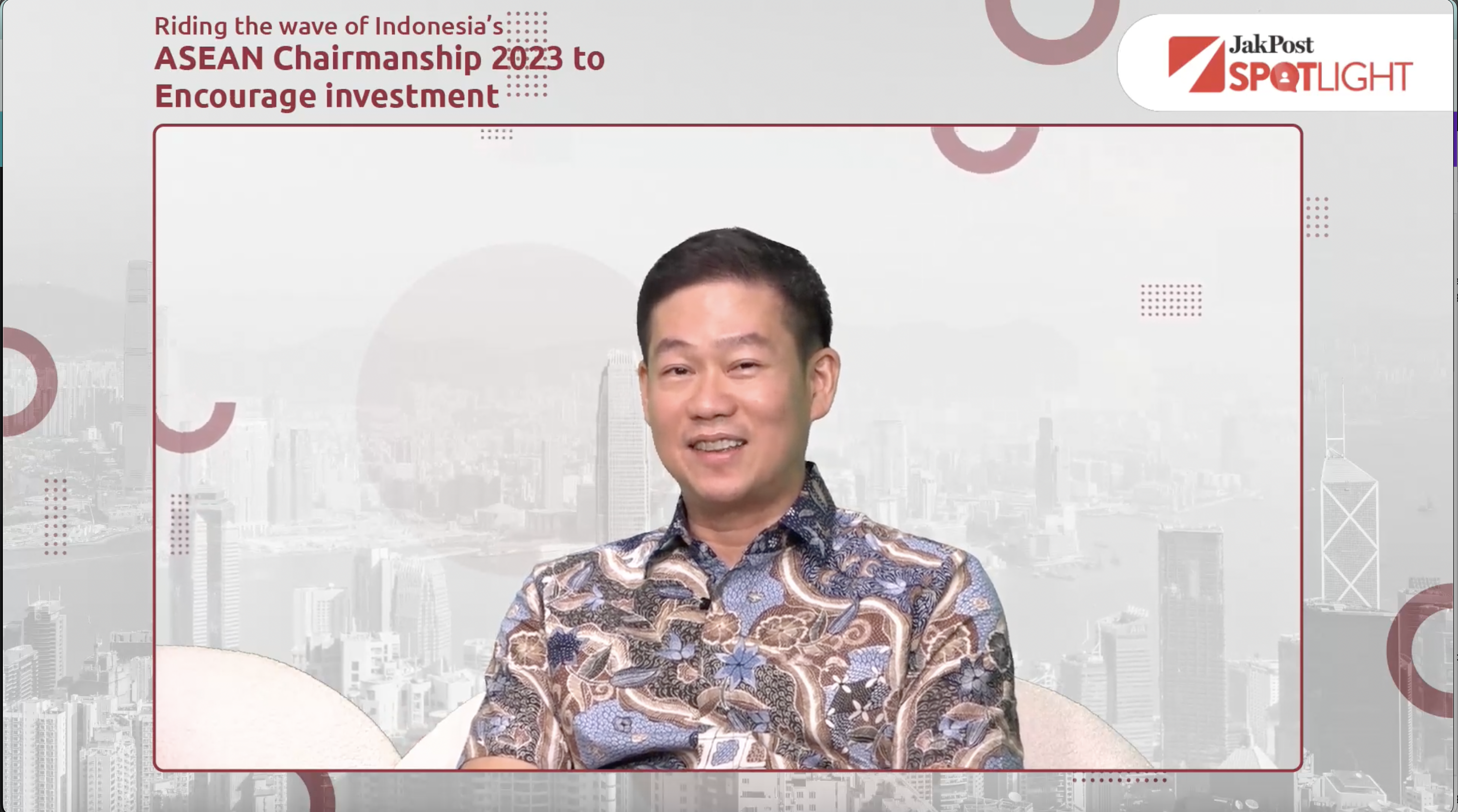 David at Riding the wave of Indonesia's ASEAN Chairmanship 2023 to Encourage Investment