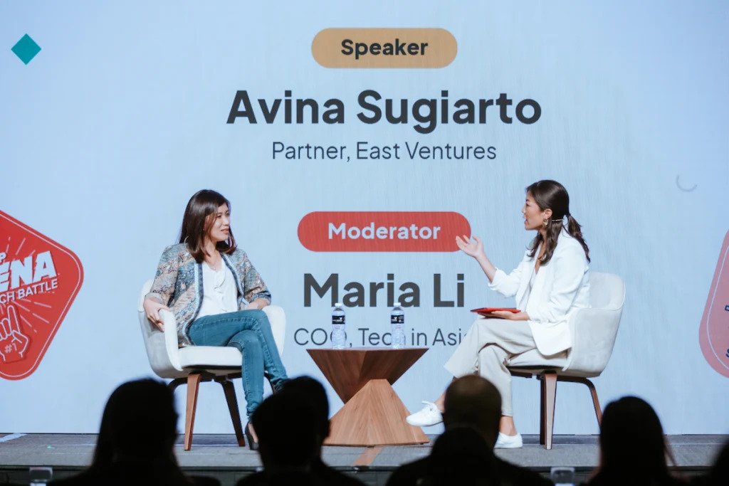 Avina Sugiarto and Maria Li|Winner of Tech in Asia - Startup Arena Pitch Battle
