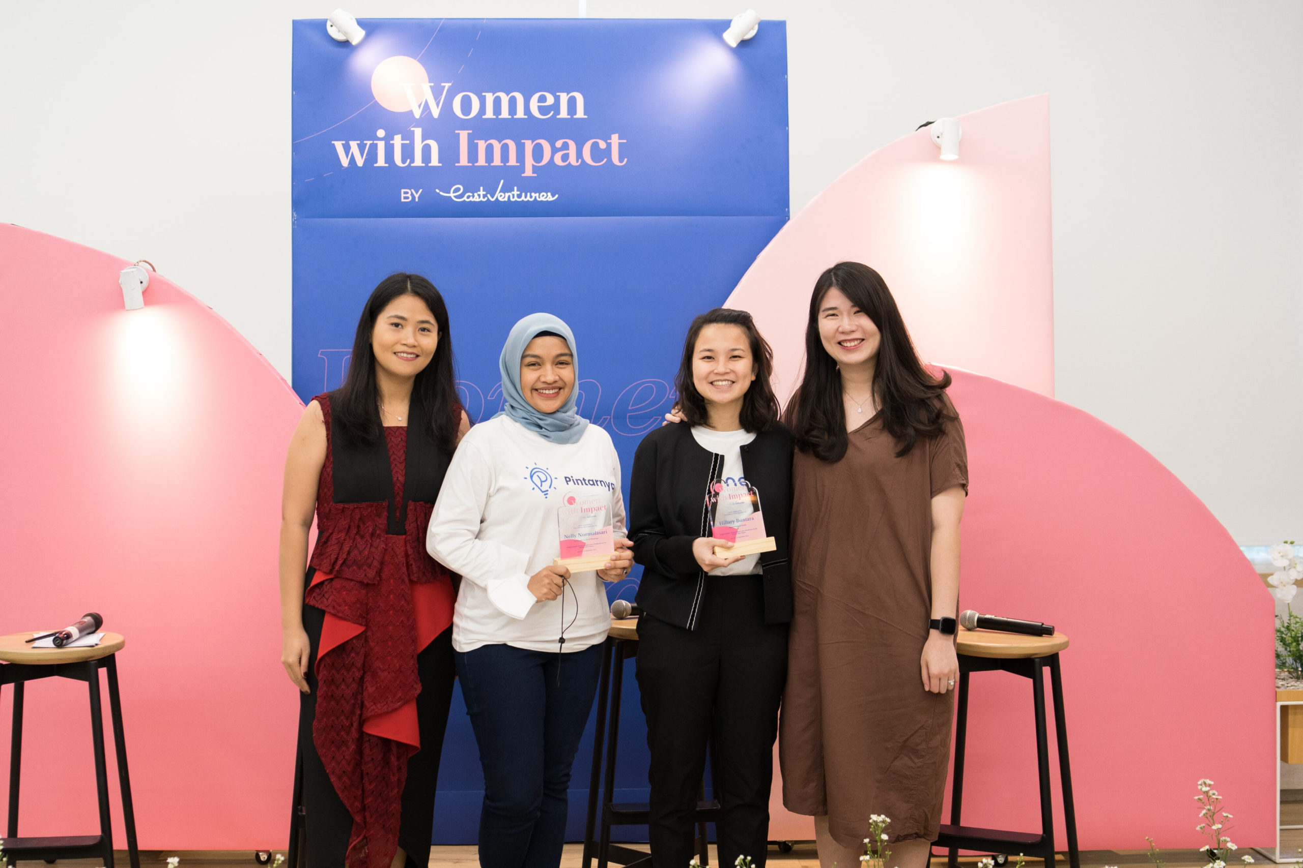 The panelists of the Women with Impact program held on 24 November 2022 at XenSpace