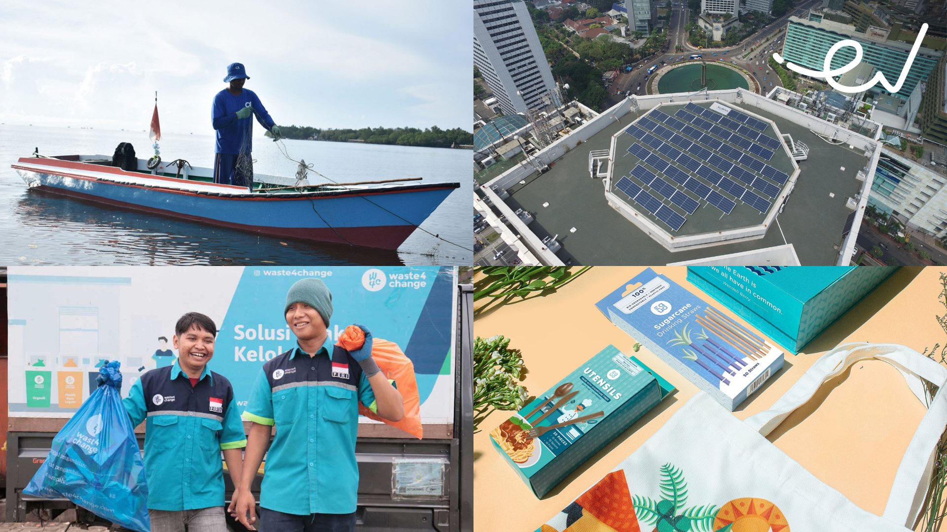 East Ventures' environmental agents in saving the Earth|||||Aruna|Xurya|Waste4Change|Equo|Waste4Change