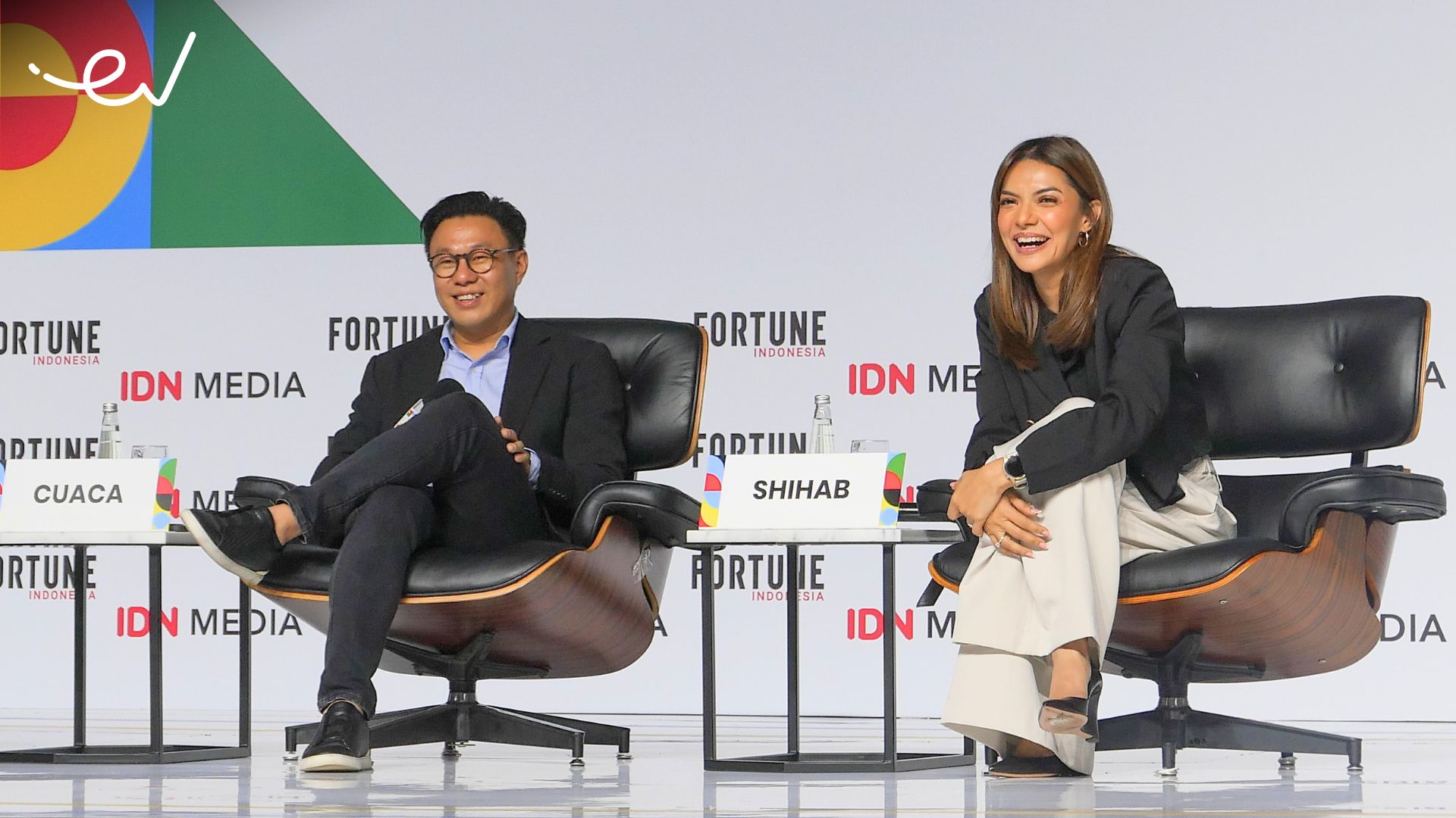 Willson Cuaca (Co-Founder & Managing Partner at East Ventures) and Najwa Shihab (Founder of Narasi)