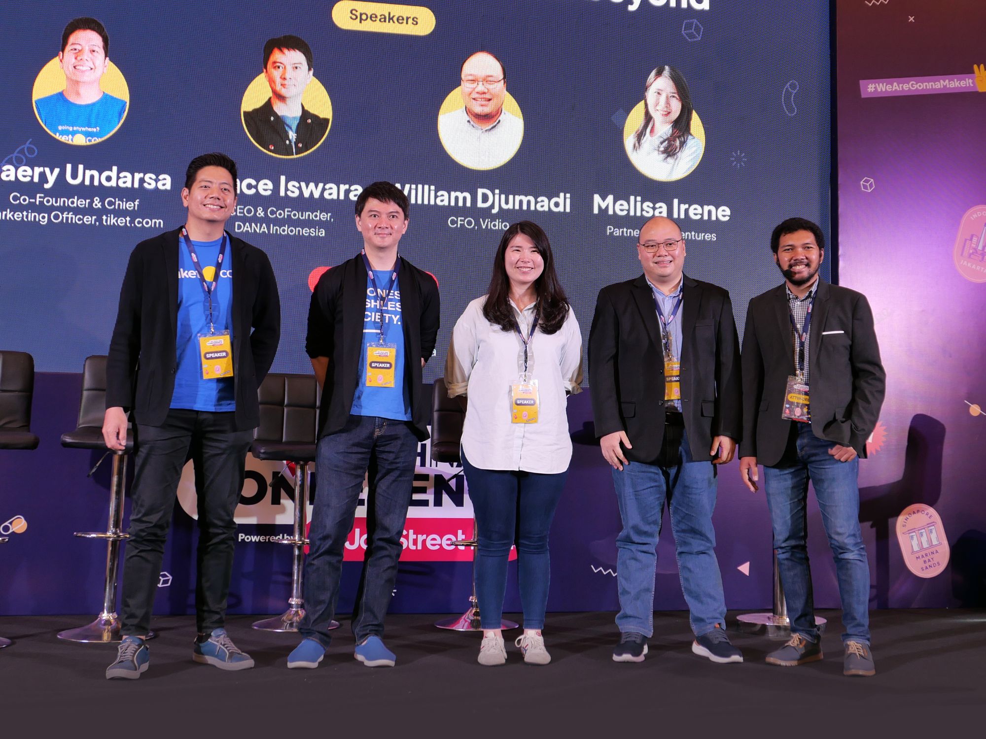 Melisa Irene with Panelists